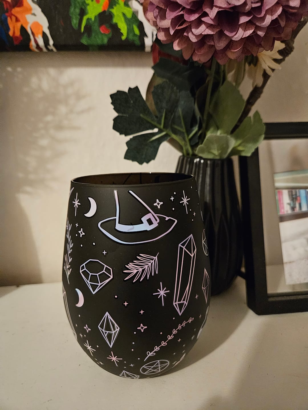 Customer photo review of Trinkglas Crystal Witch – Magisches Glas mit Kristallen