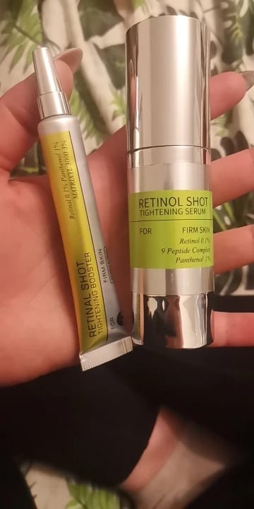 Customer photo review of Retinol Eye Cream – Firming & Brightening