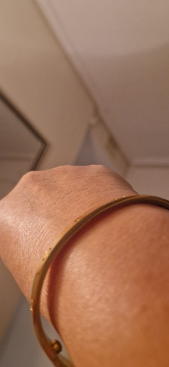 Customer photo review of Love Cuff Bracelet