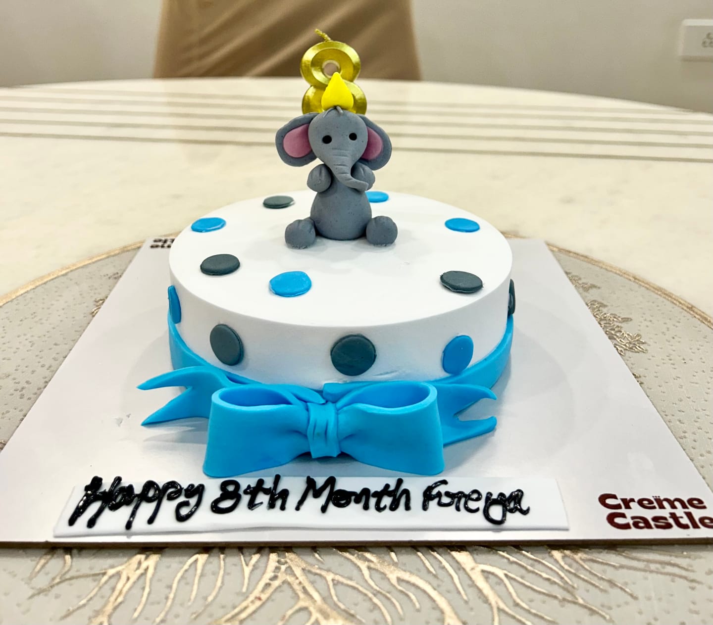 Customer photo review of White Elephant Cream Cake