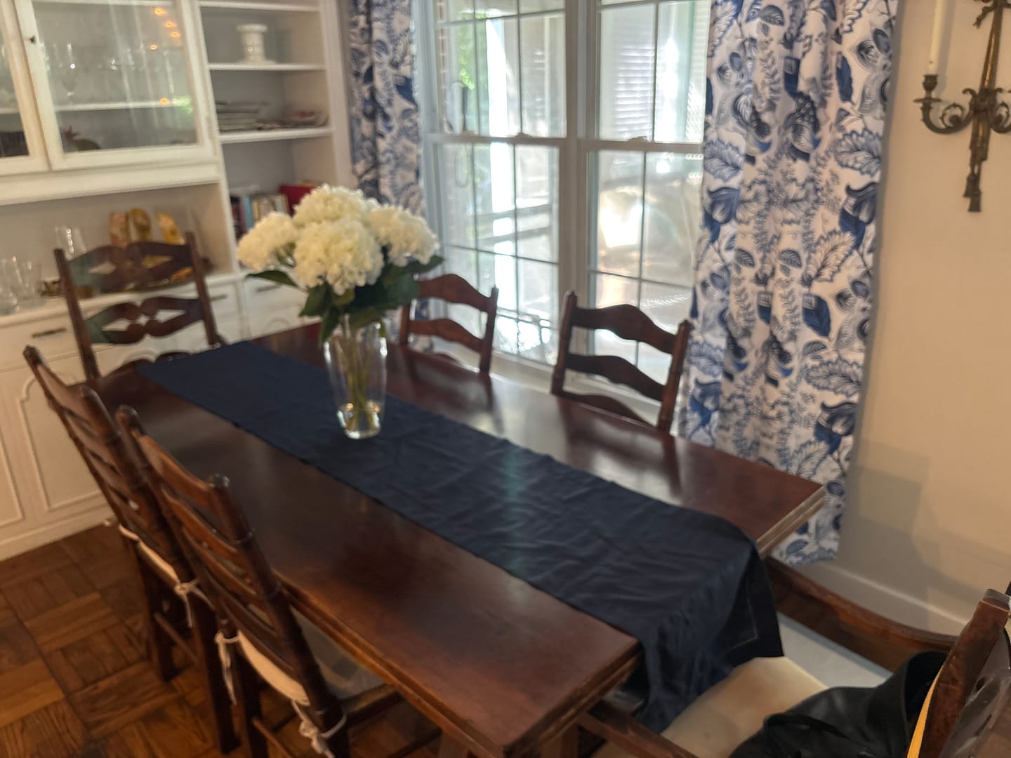 Customer photo review of Classic Hemstitch Table Runner