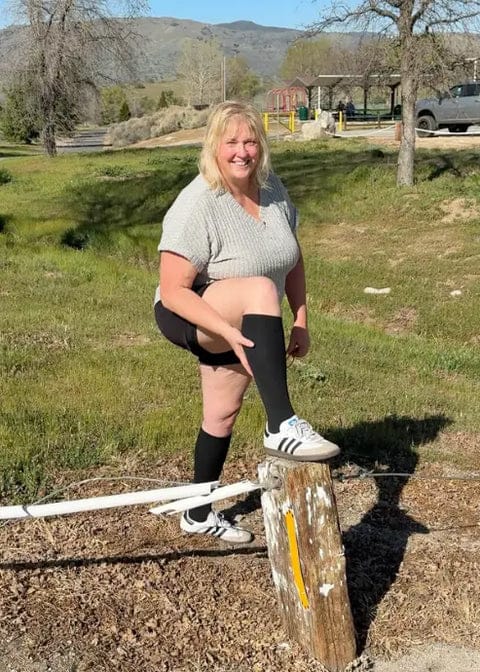 Customer photo review of Original Wide Compression Socks