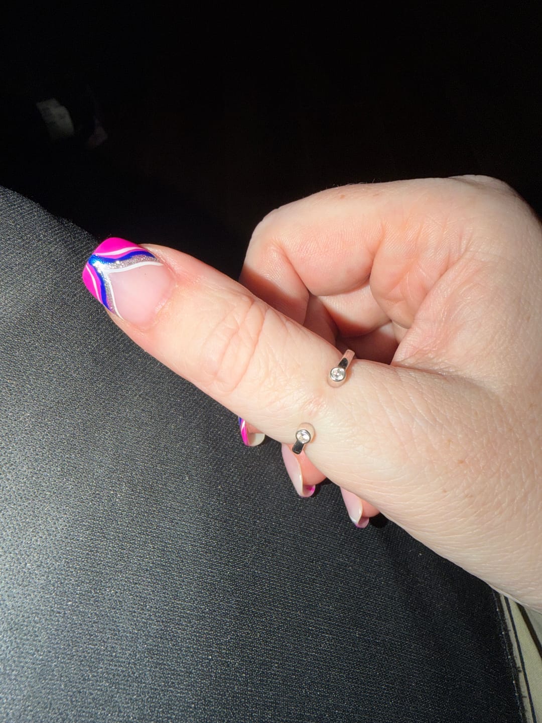 Customer photo review of Versa Lab Grown Diamond Open Band Thumb Ring