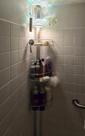 Customer photo review of AquaGlow™ Ocean Wave Shower Lamp