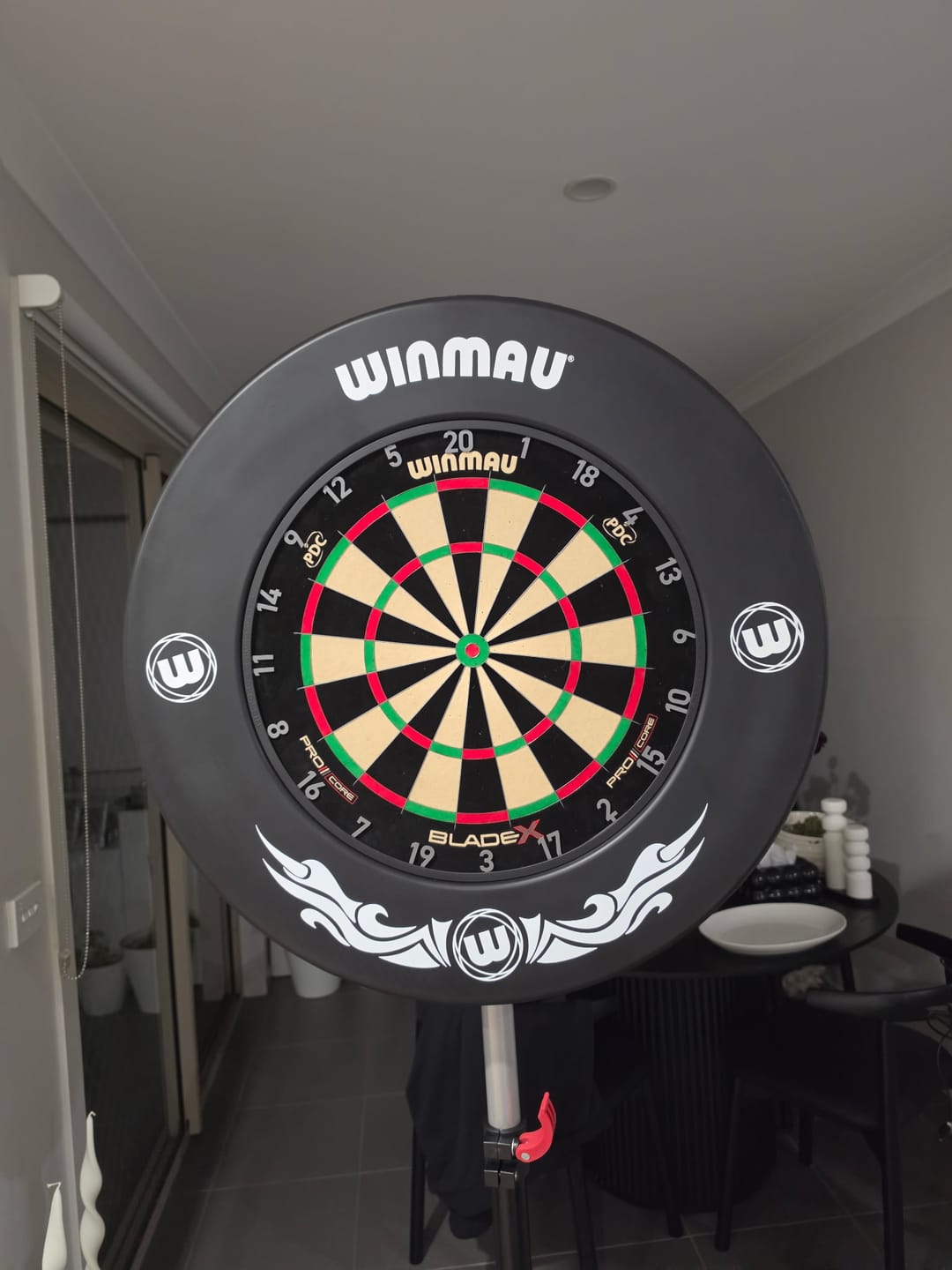 Customer photo review of Winmau - Xtreme Dartboard Stand