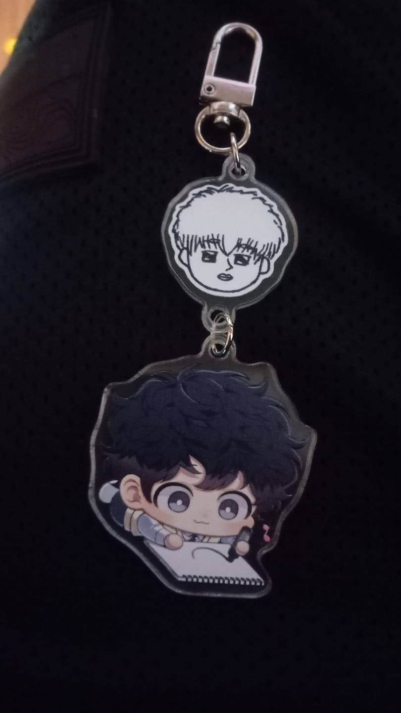 Customer photo review of Cherry Blossoms After Winter - Acrylic Keyring