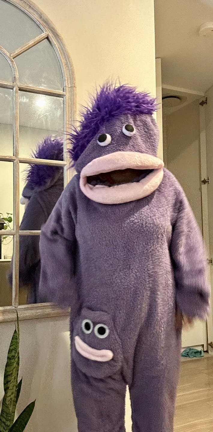 Customer photo review of Snuggo™ Monster Onesie