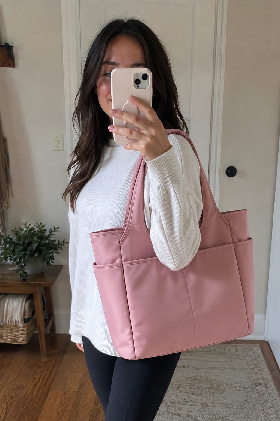 Customer photo review of Large Multi-Pocket Tote Bag