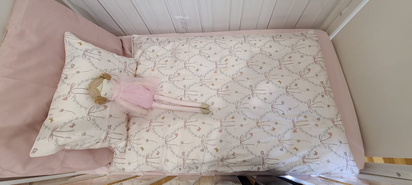 Customer photo review of Bows & Butterfly Kisses Toddler Pillow - Pink