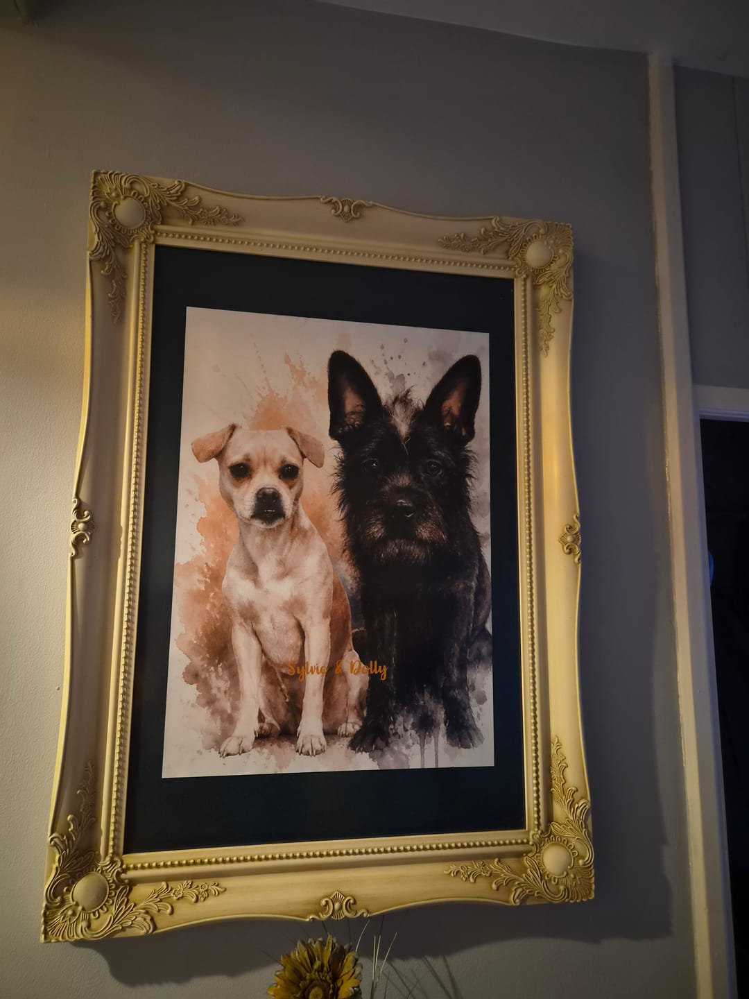 Customer photo review of Watercolour Realistic Portrait - Personalised Poster