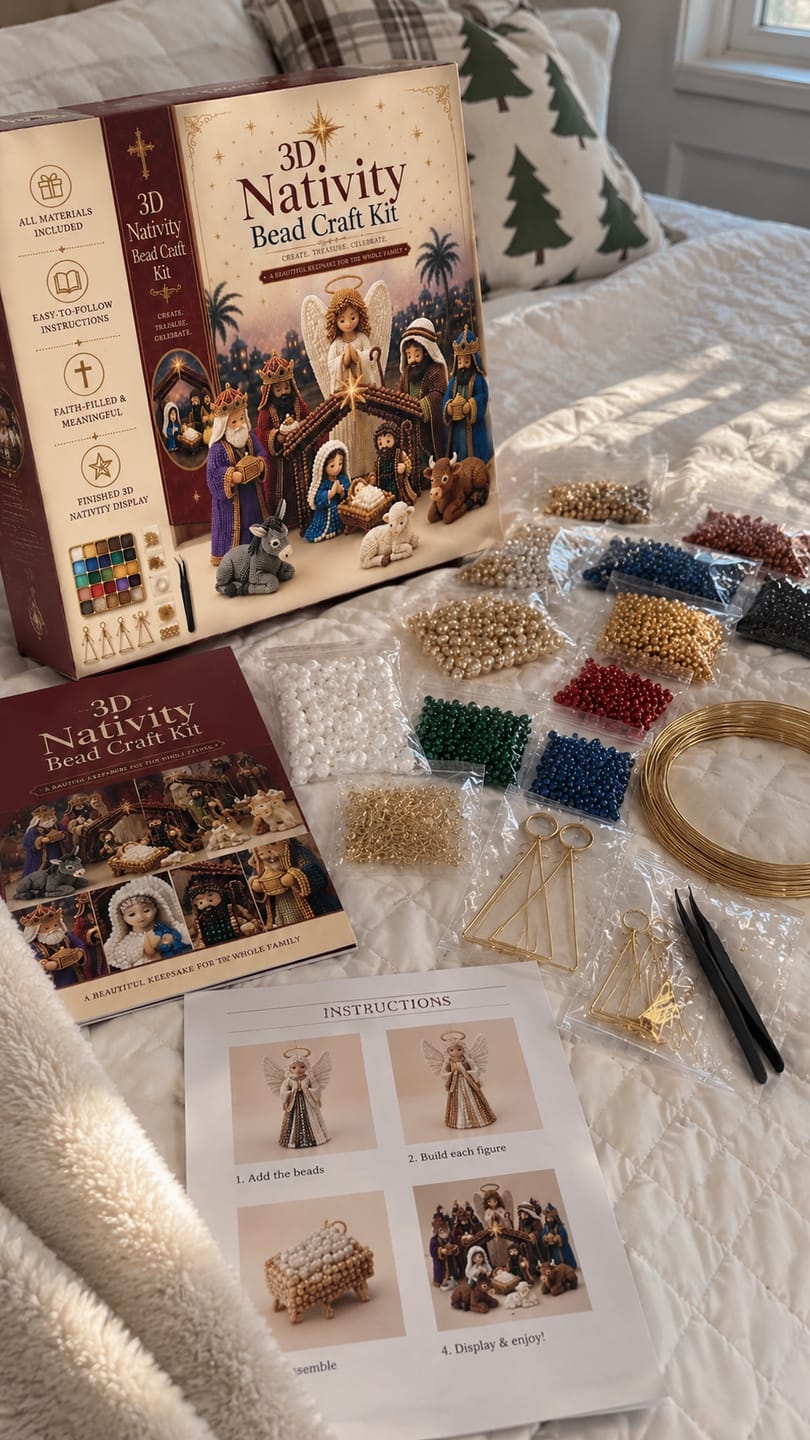Customer photo review of Nativity Bead Craft Kit