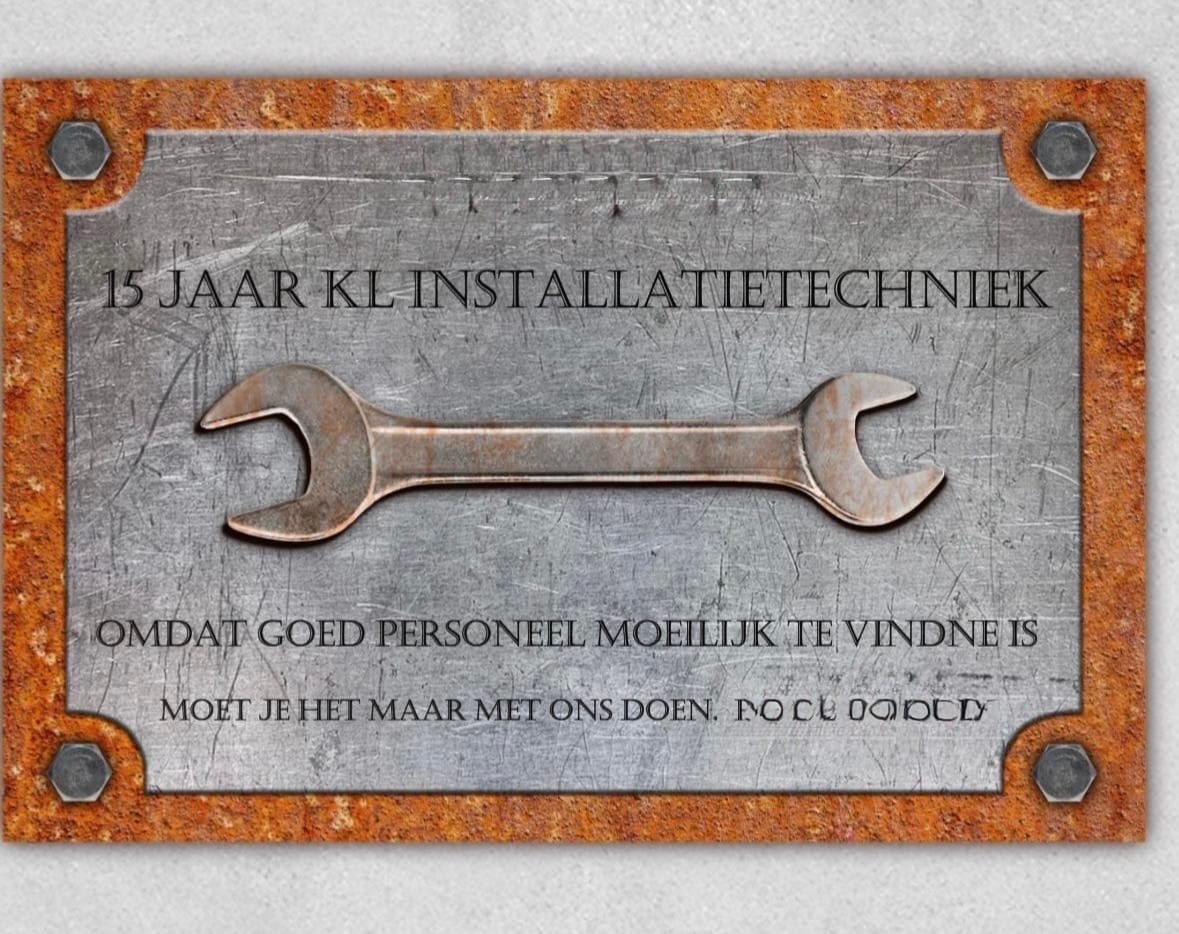 Customer photo review of Klusheld Metallic Bord met Naam