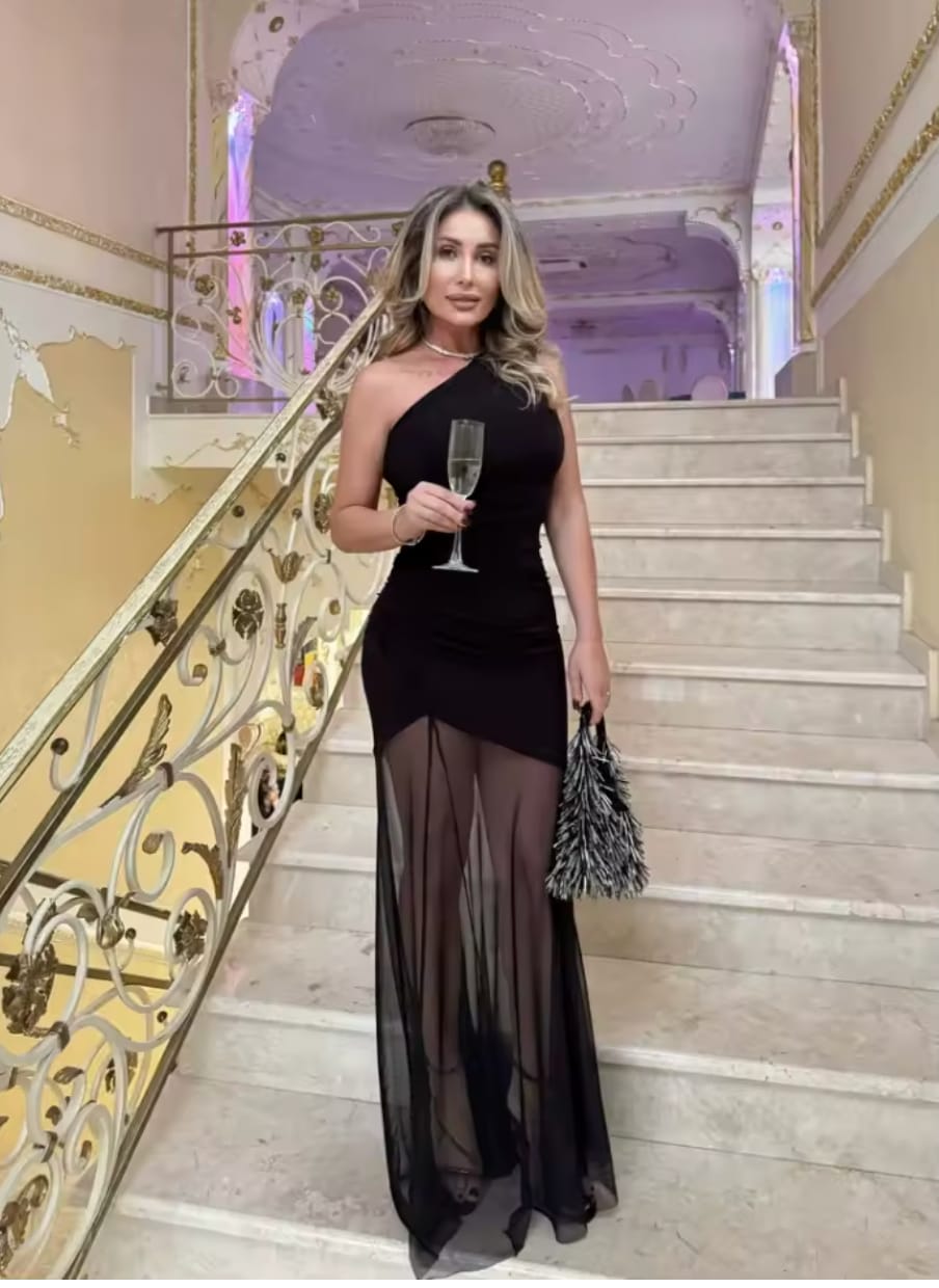 Customer photo review of Vestido Tubo Plisado Fruncido sin Tirantes