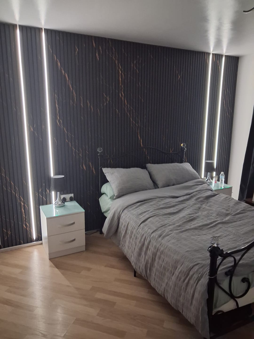 Customer photo review of LED Strip Lighting Kit For Slat Wall Panels – 2-Pack