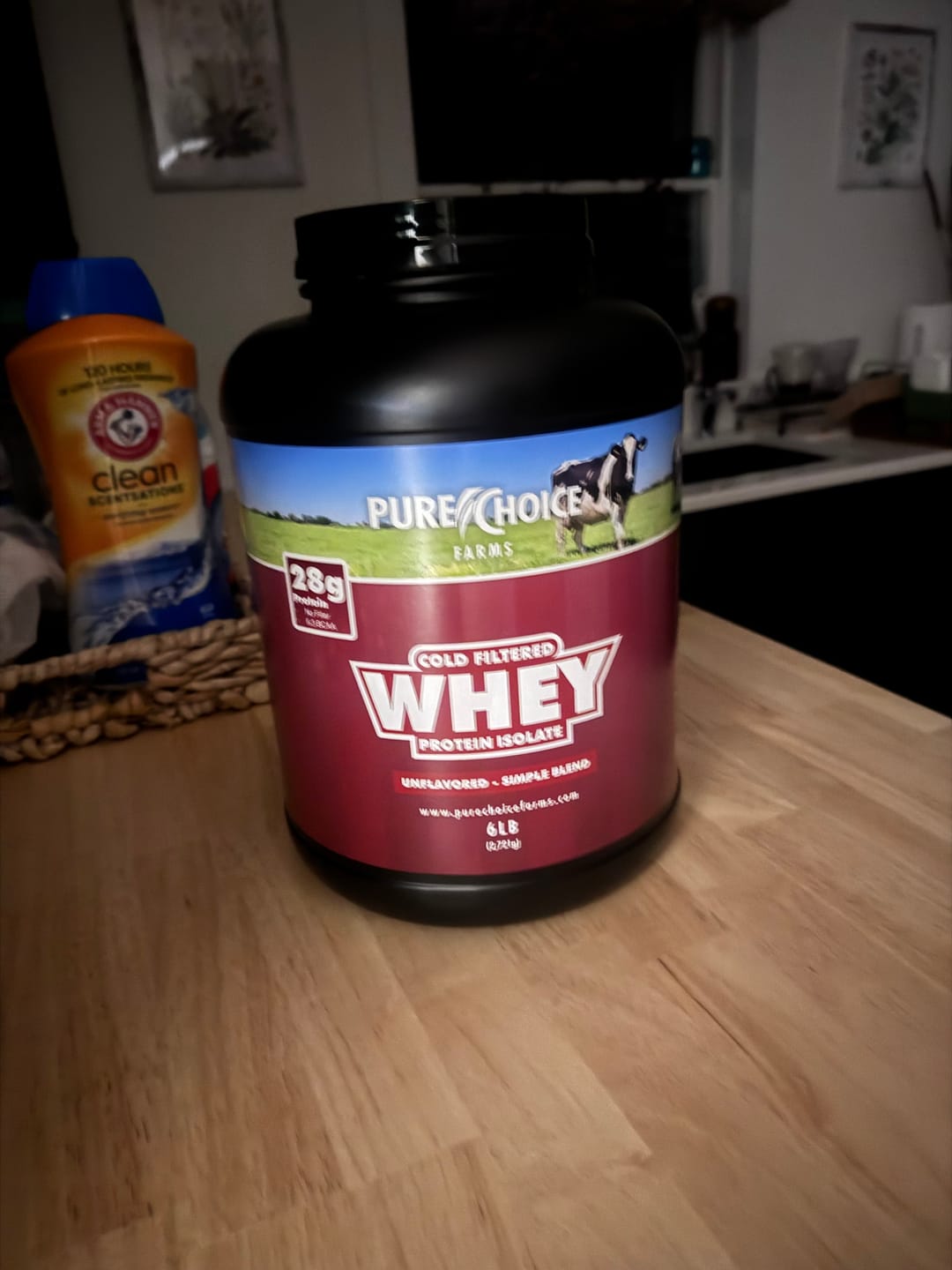 Customer photo review of Whey Protein Isolate Unflavored