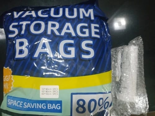 Customer photo review of Packora Electric Vacuum Bags — Pack 2x More, No Manual Pumping