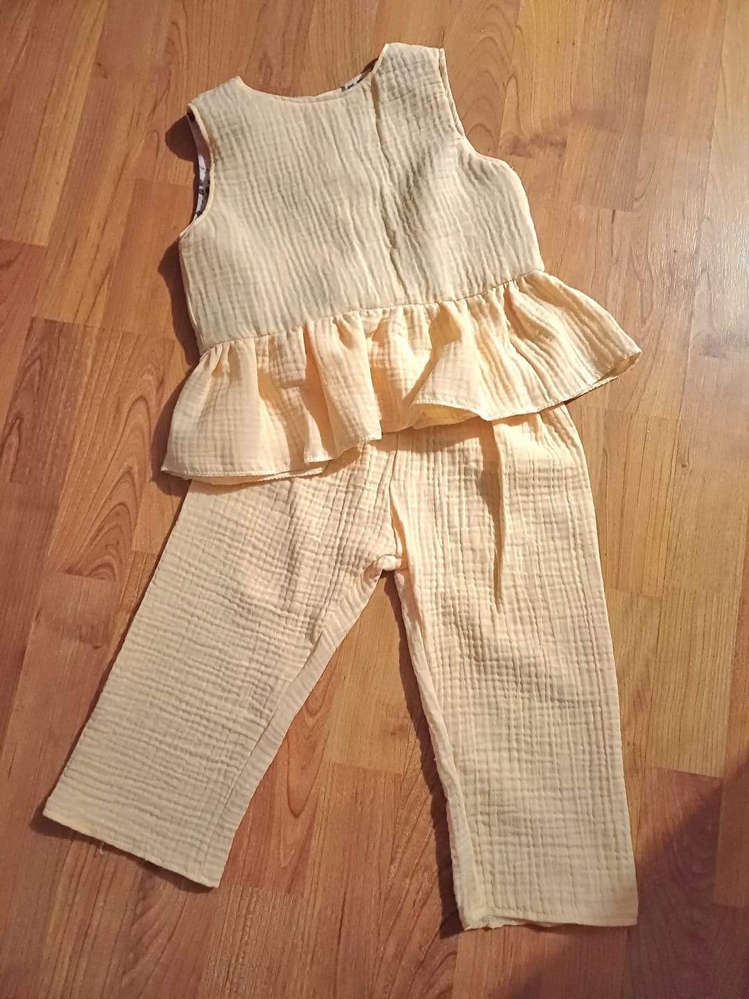 Customer photo review of Special Offer Peach Double Gauze Fabric