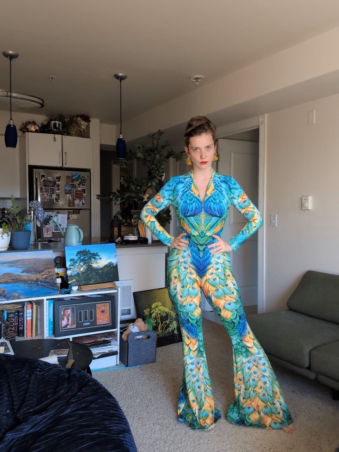 Customer photo review of Parakeet Wide Leg Costume