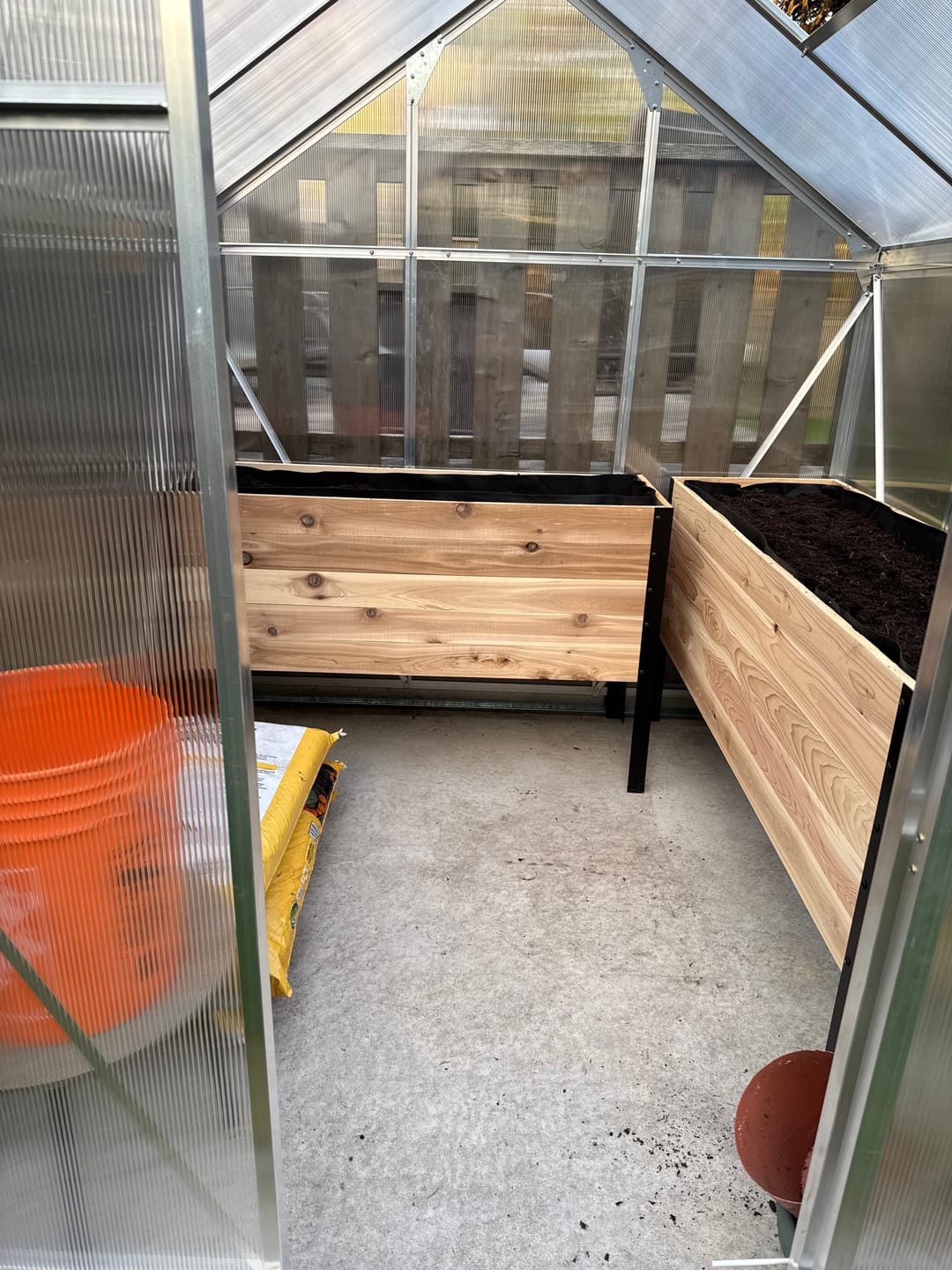 Customer photo review of 18" x 48" Raised Garden Bed - 30" TALL / Garden Grade