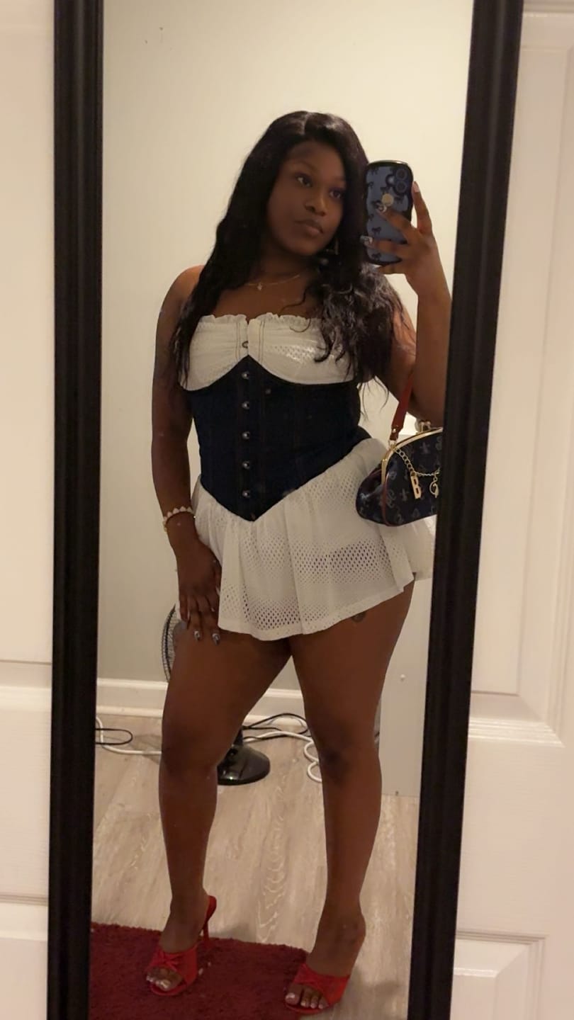 Customer photo review of Amereta Corset Halter Mini Dress