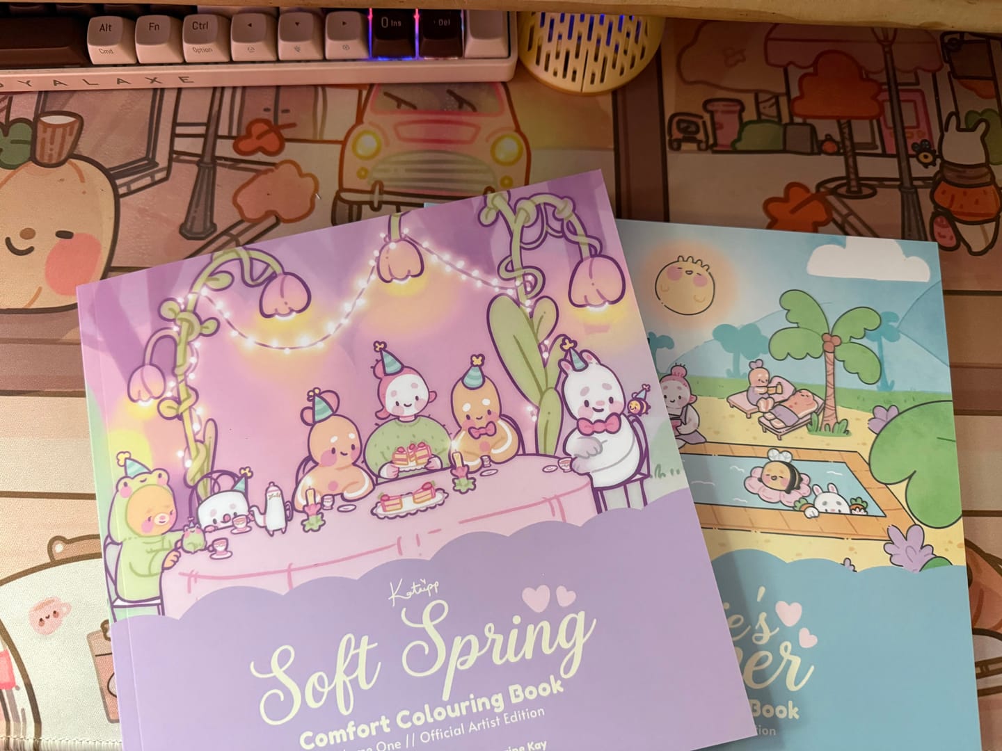 Customer photo review of Katnipp Soft Spring Comfort Colouring Book for Adults | Cute Kawaii Spring Colouring Book | Official Artist Edition