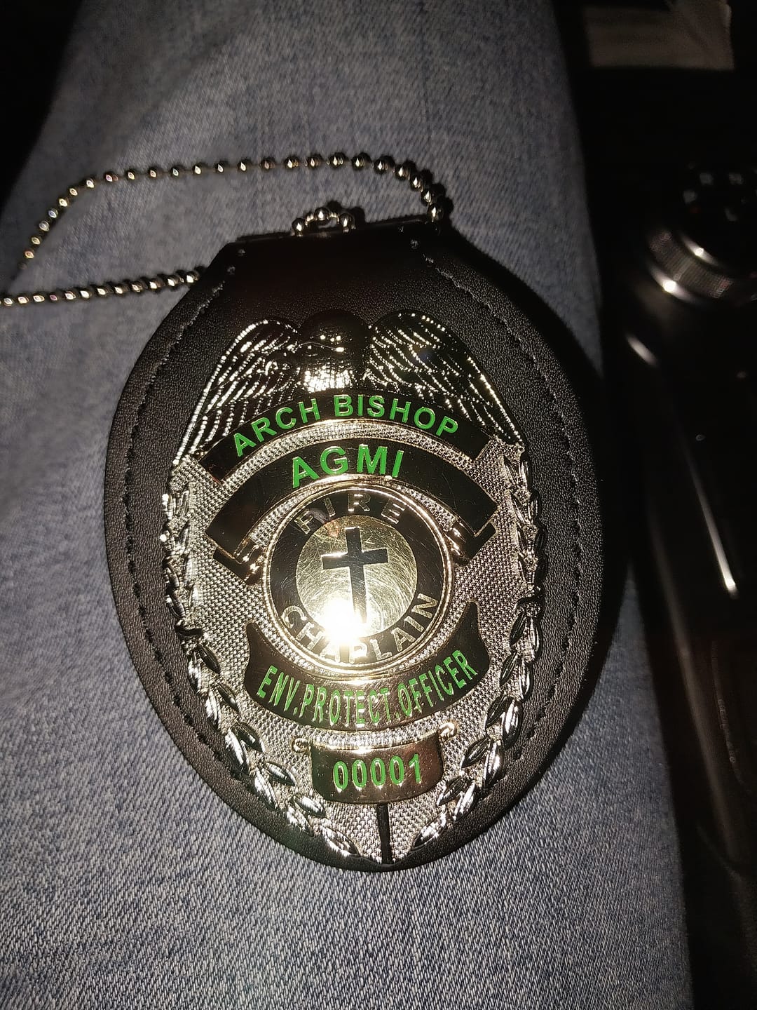 Customer photo review of Customizable Badge MA30