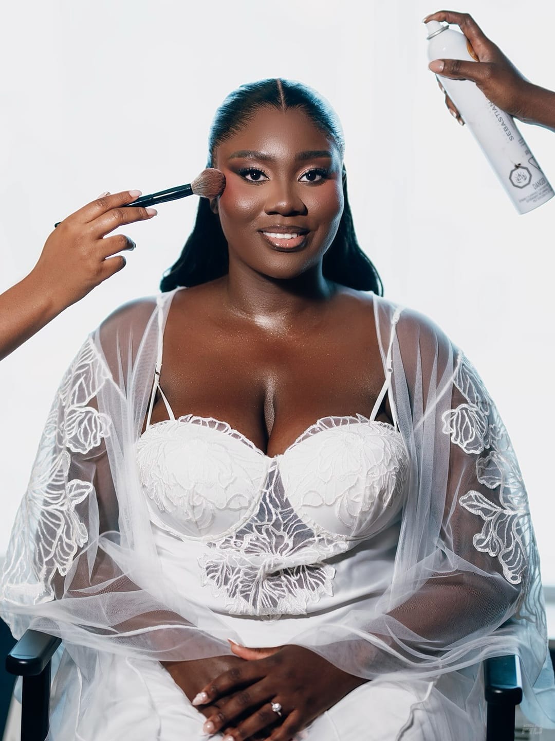 Customer photo review of BRIDAL ROBE - EMBER
