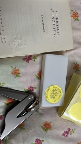 Customer photo review of Custom Book Embosser