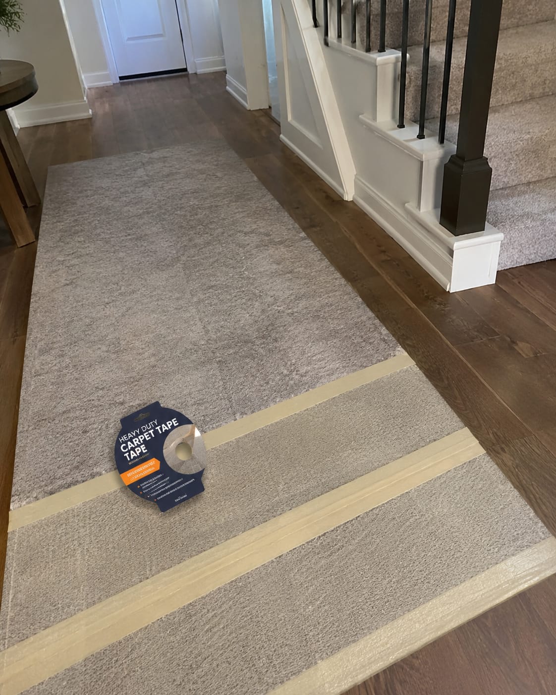 Customer photo review of Heavy-Duty Double-Sided Carpet Tape – Waterproof Mesh Adhesive