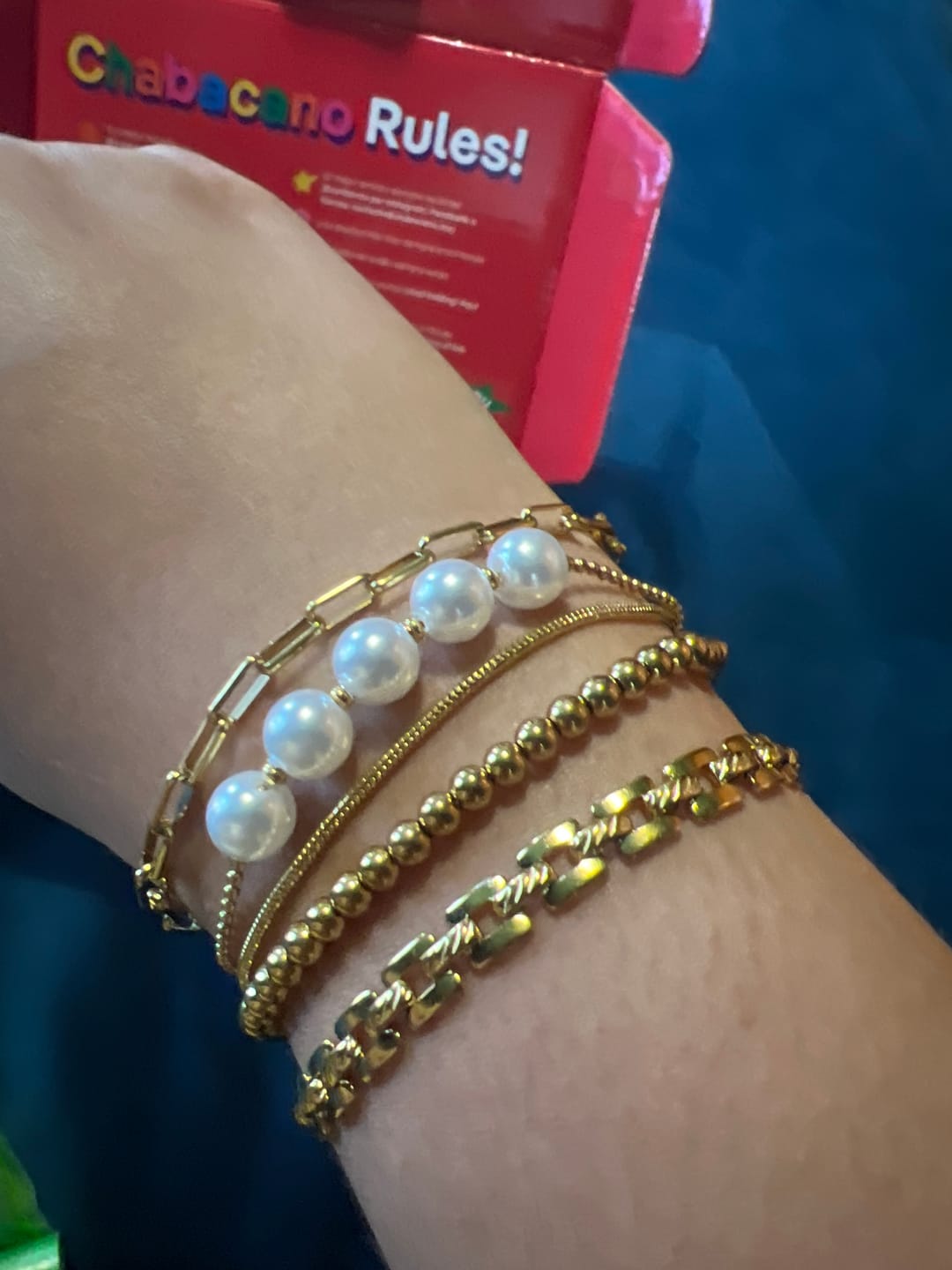 Customer photo review of Set de Pulseras Arista