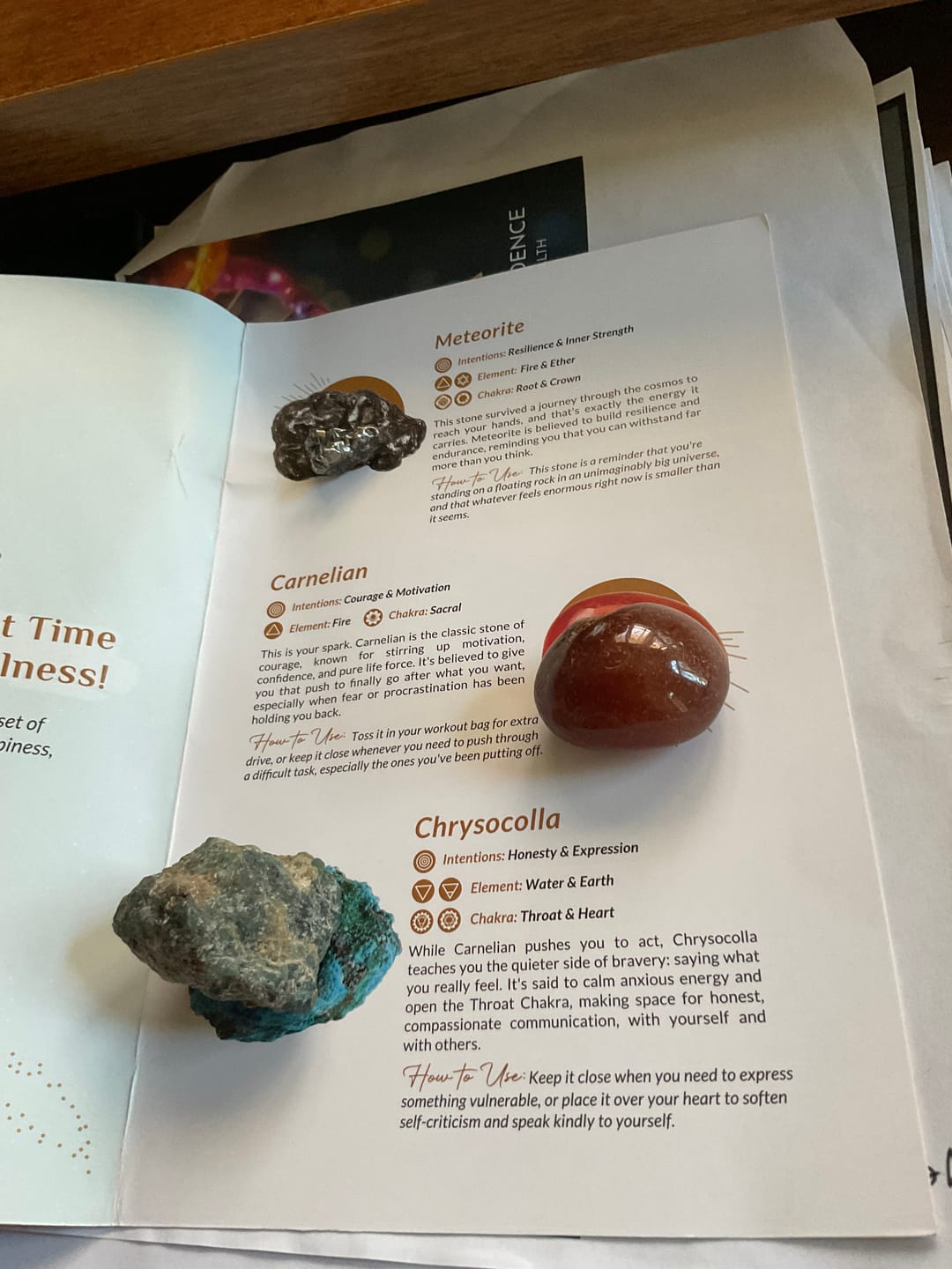 Customer photo review of Crystal Mystery Bag – Perseid Meteorite Limited Edition