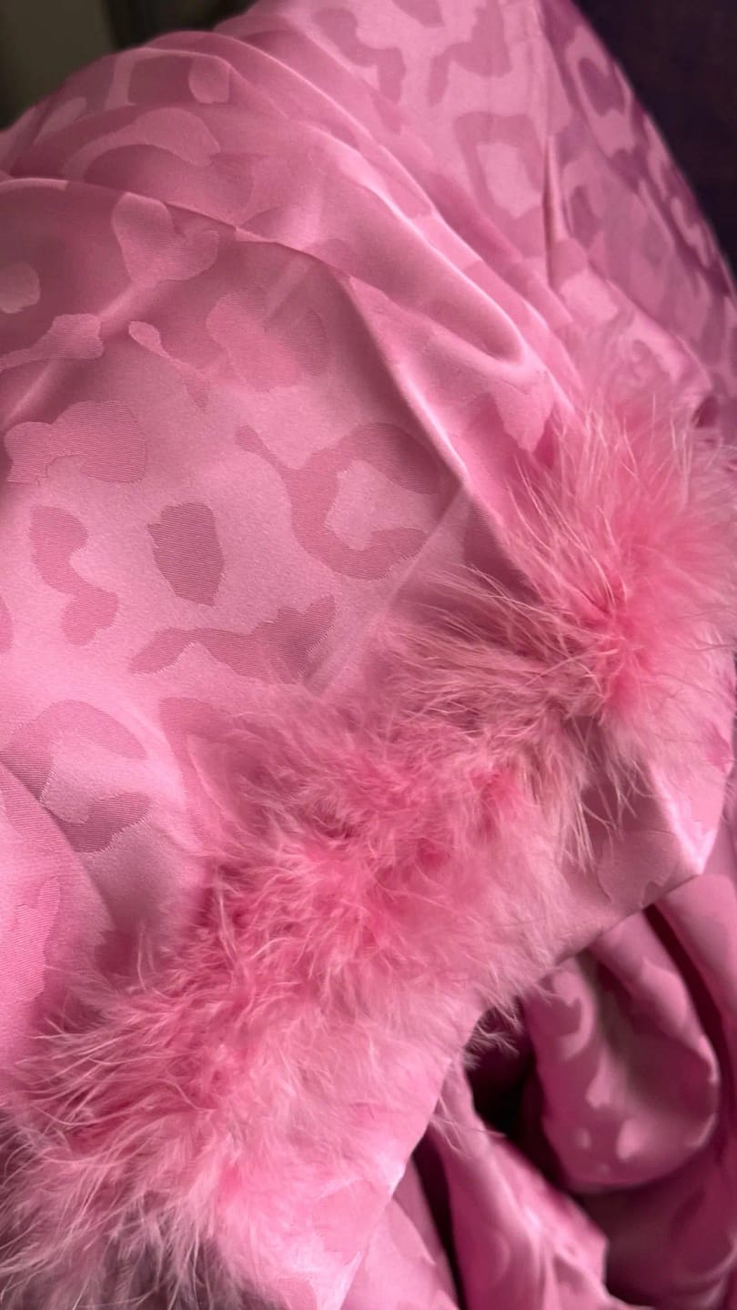 Customer photo review of Silky Leopard PJs