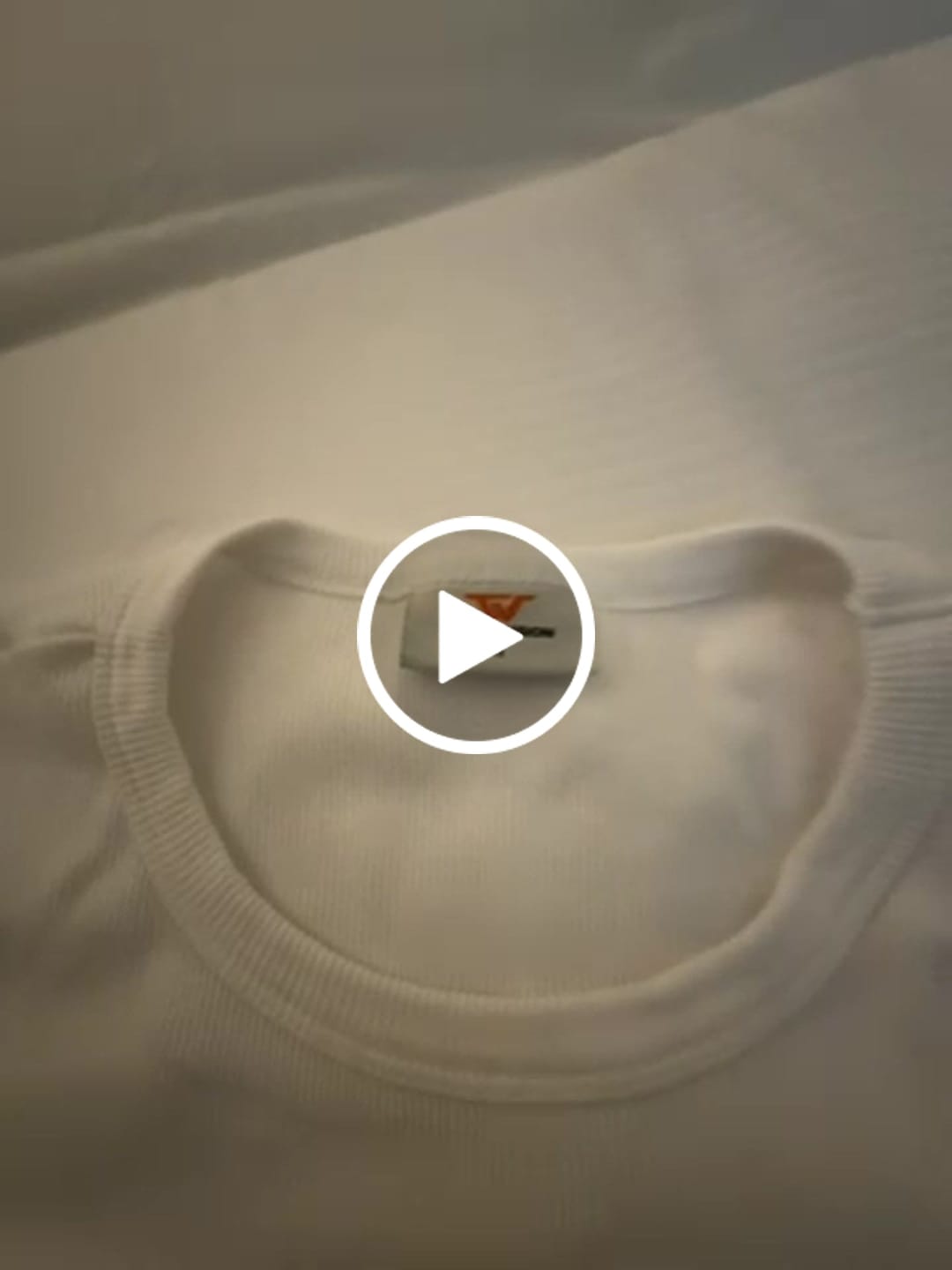 Customer video review of Ribbed Slim Tee White