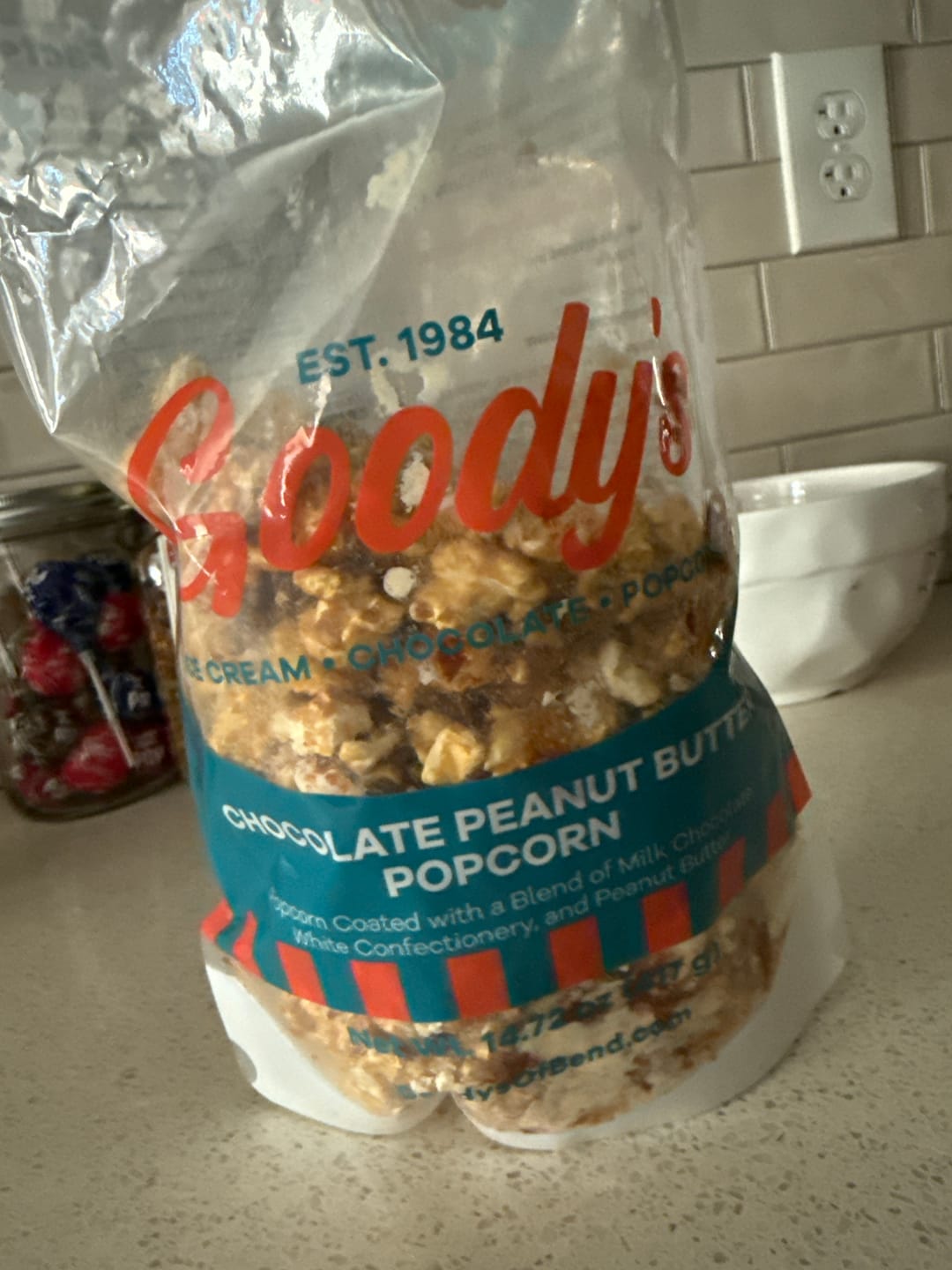Customer photo review of Chocolate Peanut Butter Popcorn