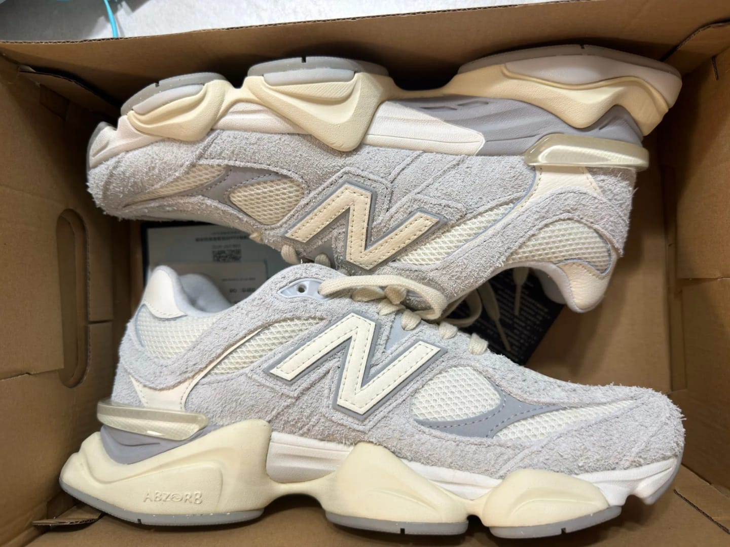 Customer photo review of Nb 9060New Balance NB 9060 Casual Shoes Unisex Low Top Gray/White