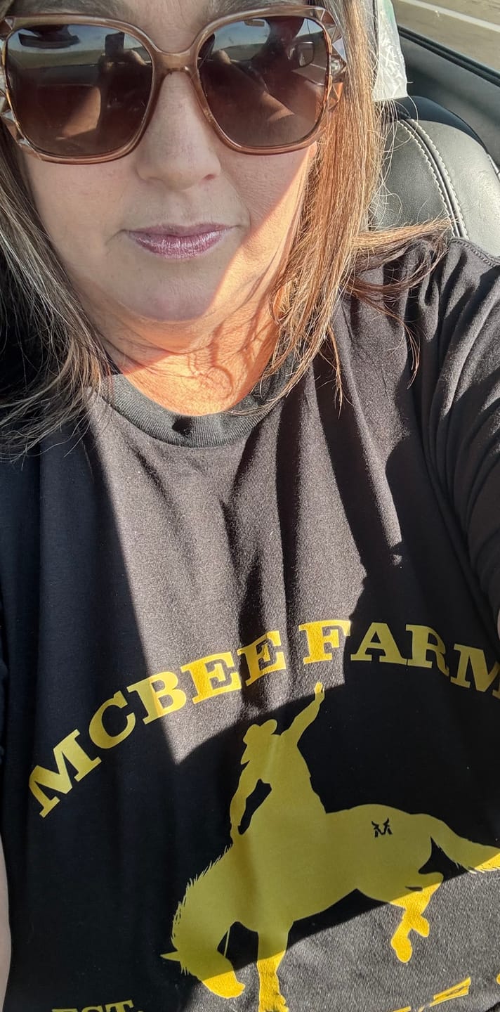 Customer photo review of Buckin' Bronco Logo T-Shirt