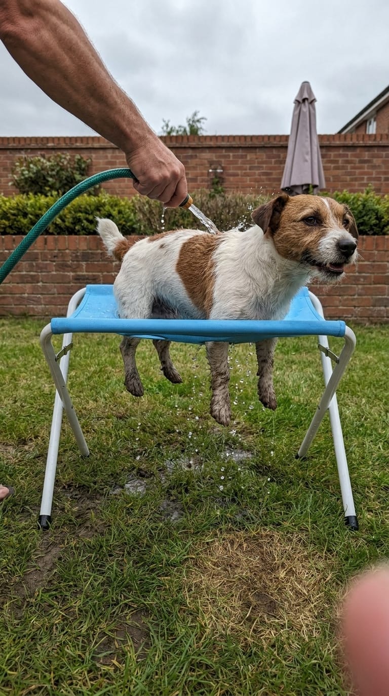 Customer photo review of Pawlispa™ Hamaca de Baño y Aseo