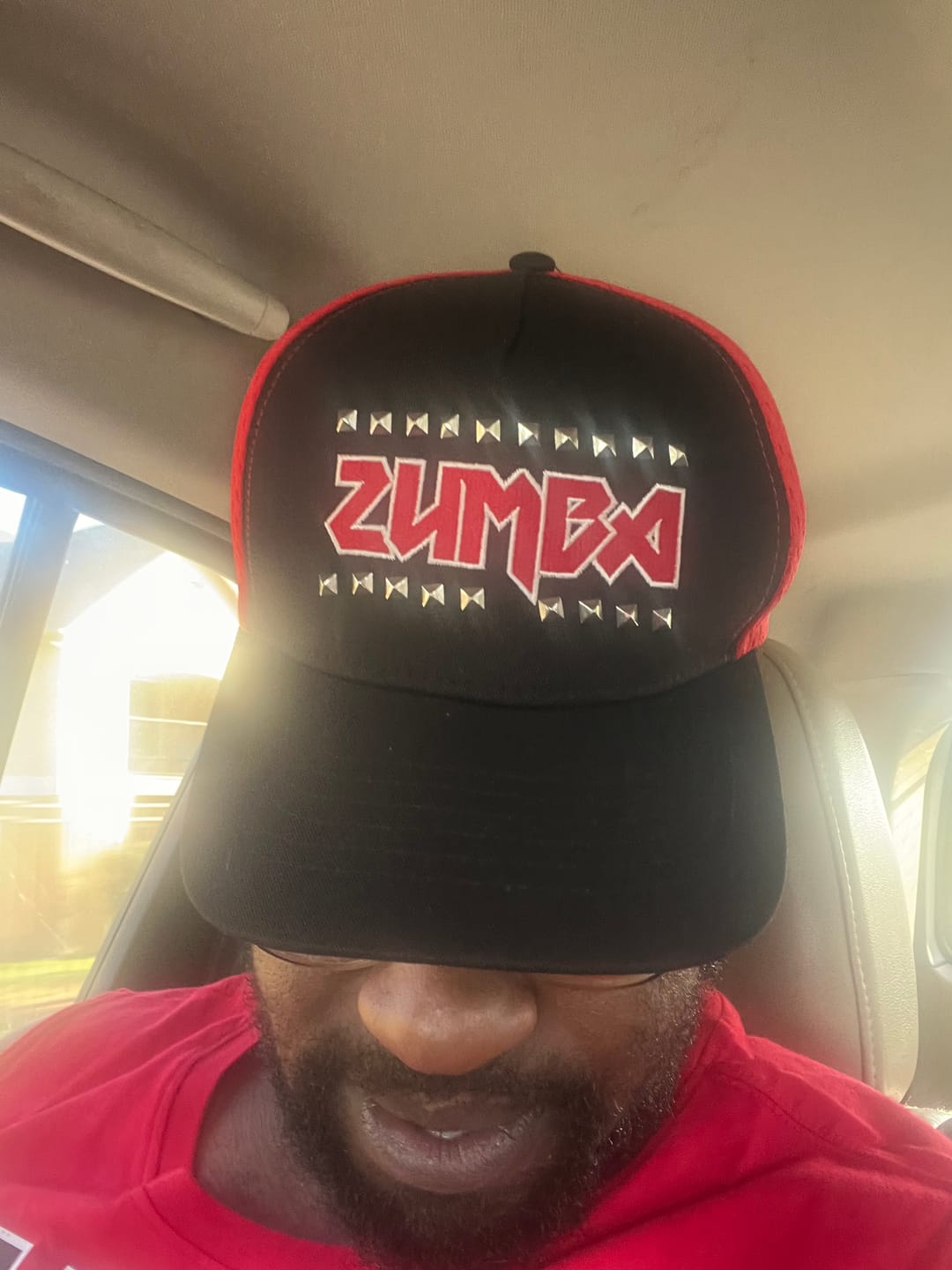 Customer photo review of Rock 'n' Roll Curved Brim Mesh Hat