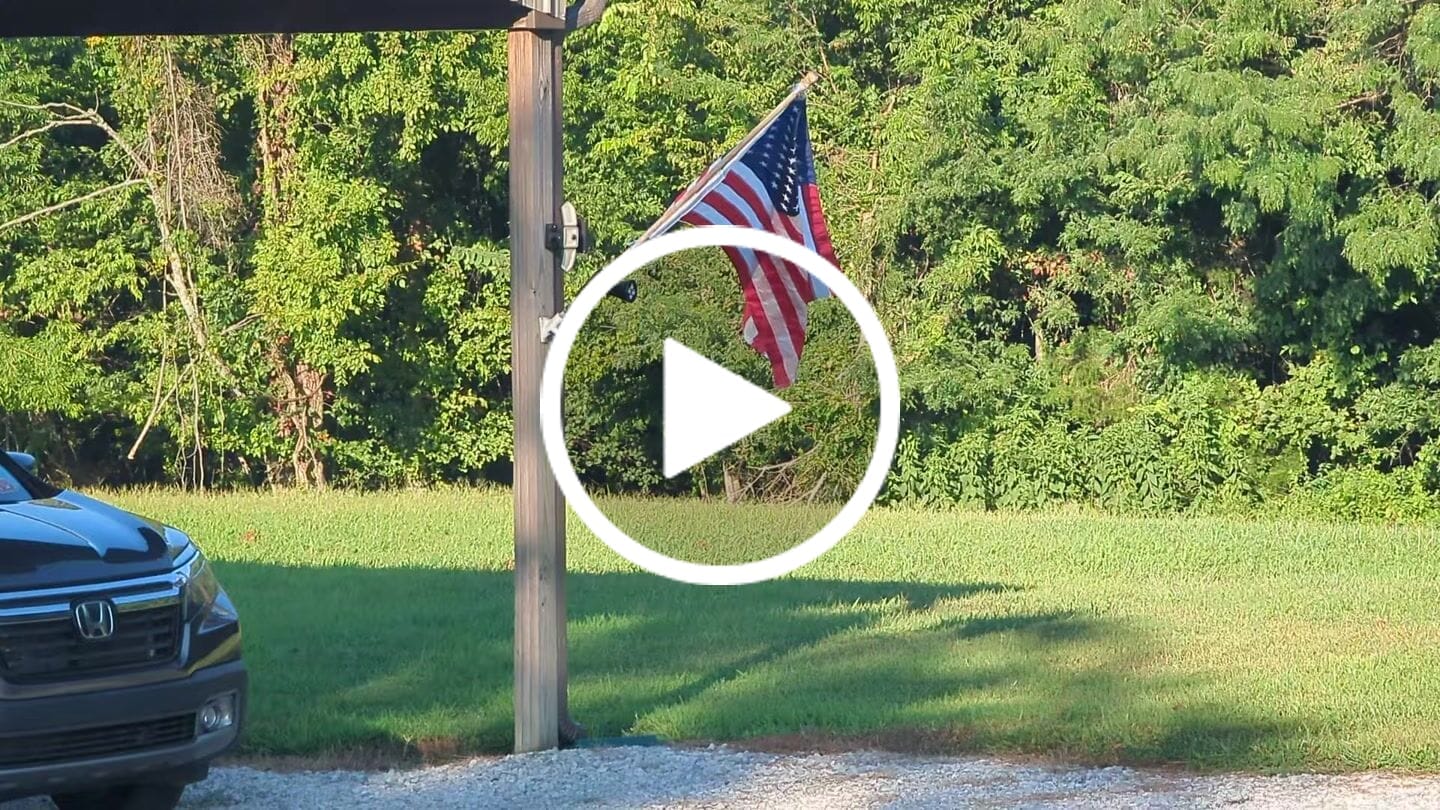 Customer video review of 3' x 5' American Flag