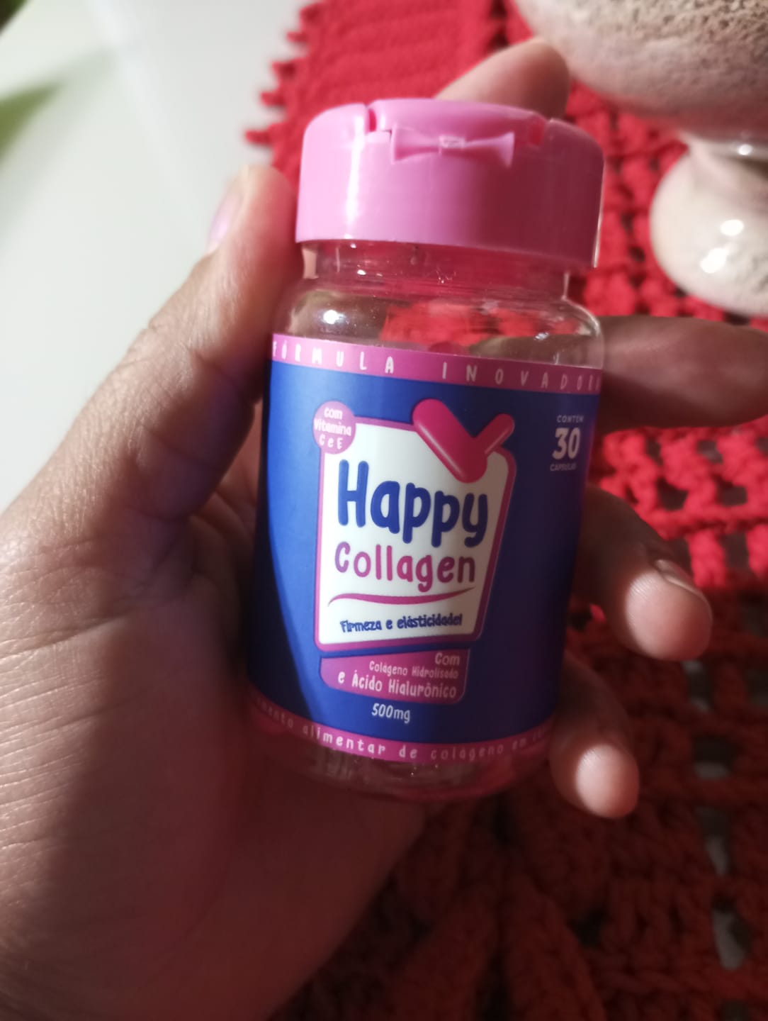 Customer photo review of 1 Pote Colágeno Com Ácido Hialurônico