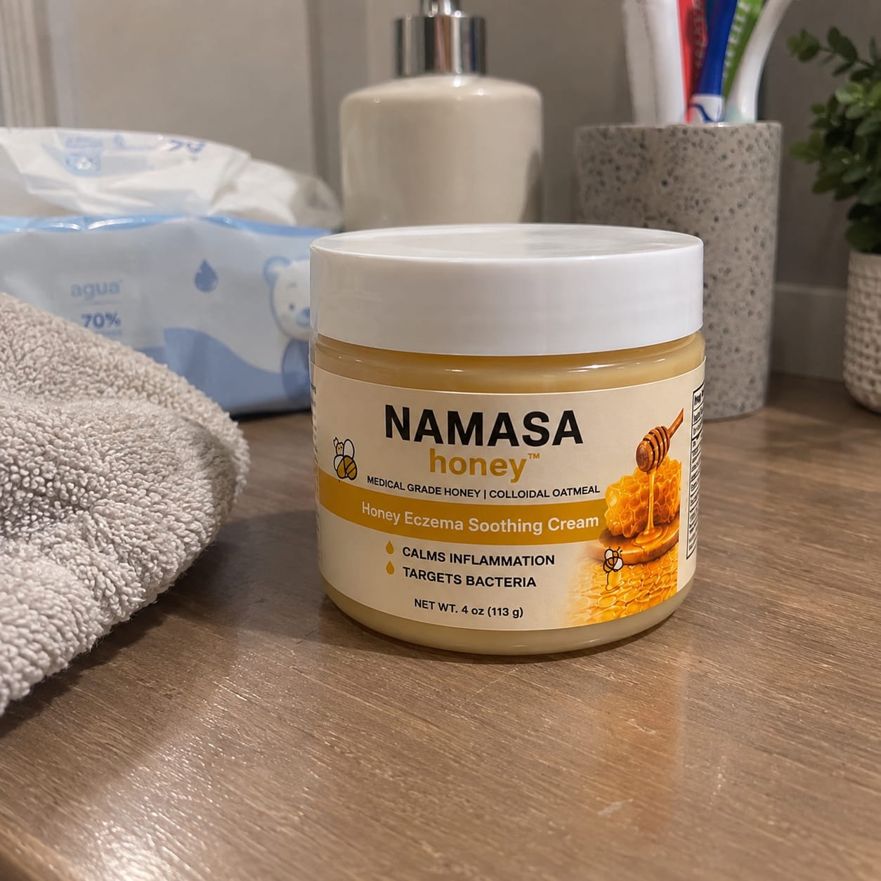 Customer photo review of NAMASA™ Crema de Miel para Eczema