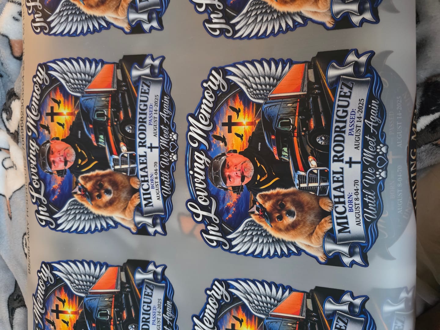 Customer photo review of Gang Sheet Builder