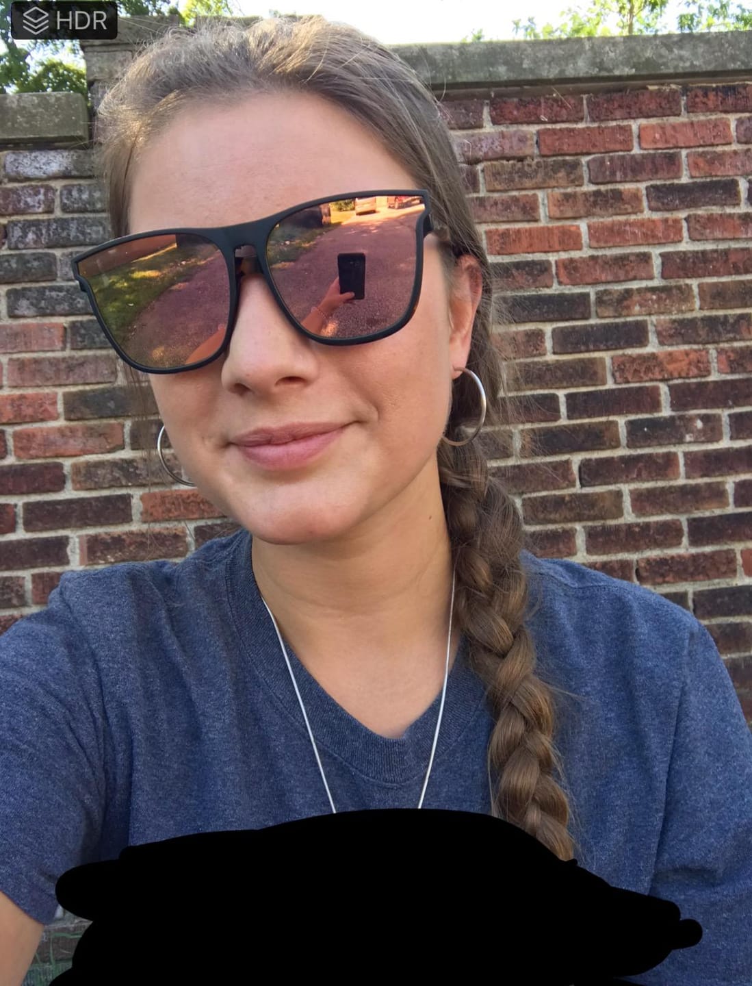 Customer photo review of Polarized Clip-On Flip-Up Sunglasses