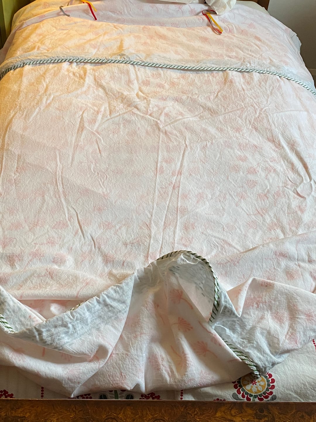 Customer photo review of Serora Organic Muslin Blanket — Hand Block Printed