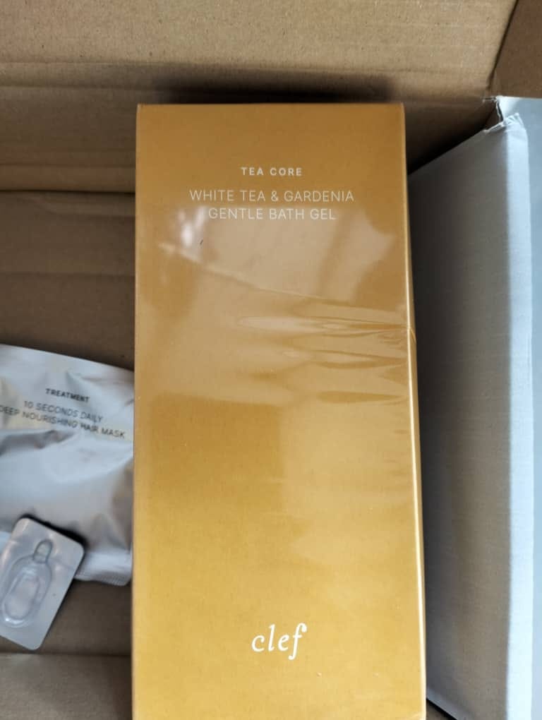 Customer photo review of [PRE-ORDER] Tea Core White Tea & Gardenia Bath Gel
