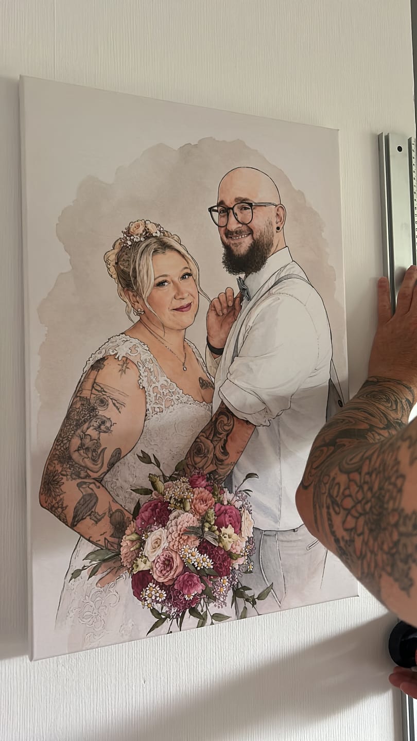 Customer photo review of Euer Foto als Kunstwerk – mit Live-Vorschau, als Poster oder Leinwand