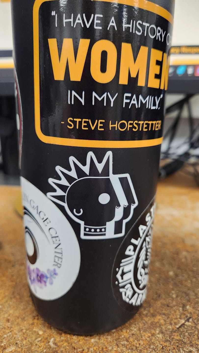 Customer photo review of PBS is Punk Die-cut Sticker - 2"
