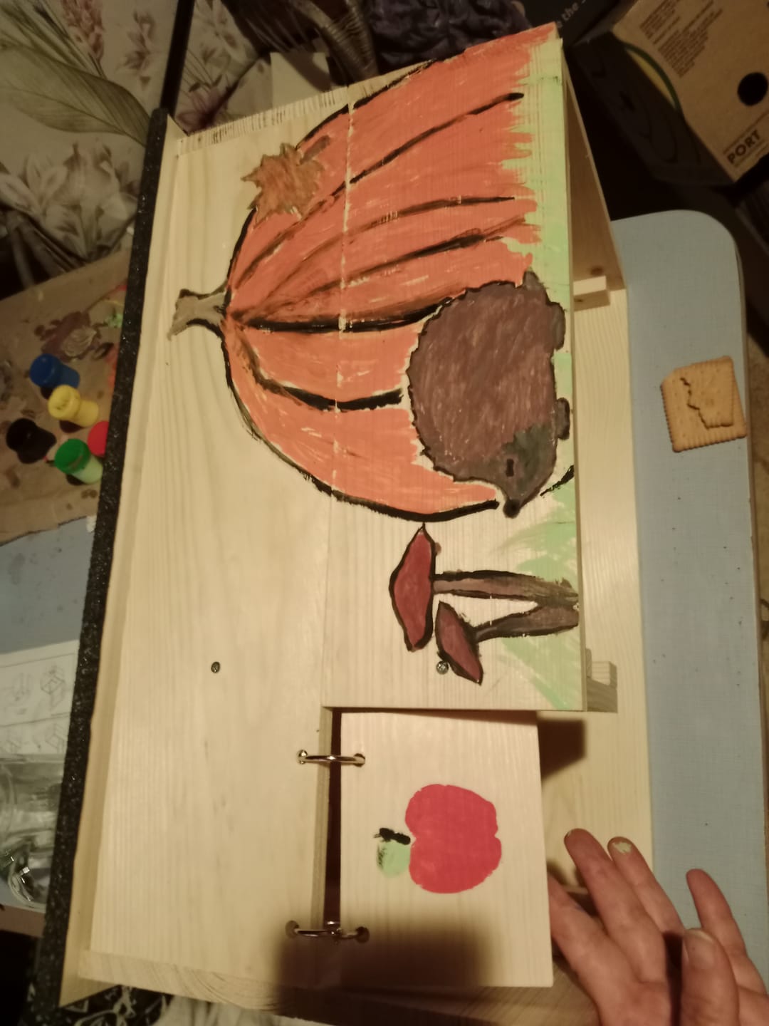Customer photo review of Igelhaus-Bausatz für Kinder aus Kiefernholz zum Bemalen