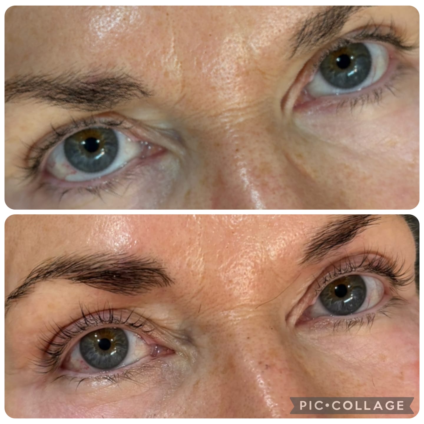 Customer photo review of Korean Lash Lift Online Course