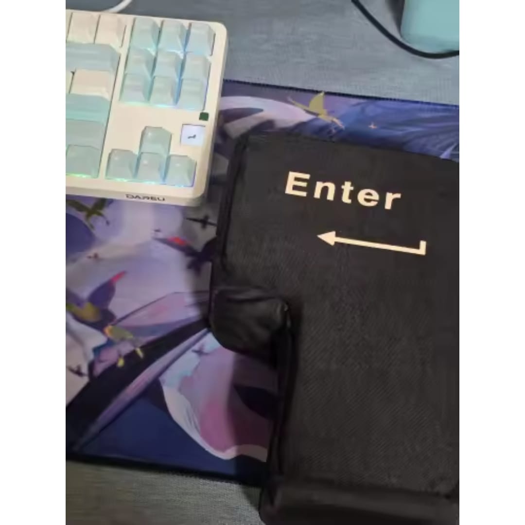 Customer photo review of Punch Ouch - Big Enter Button